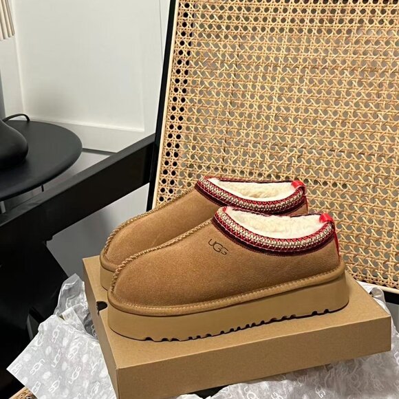 Ugg Tazz Platform Slippers Chestnut - Picture 6 of 9